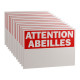 12 Panneaux Attention Abeilles Eco