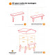 Auvent pour ruche chalet 12 cadres