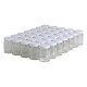 35 pots verre droits 125g (106 ml) avec couvercles TO 48