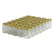 35 pots verre droits 125g (106 ml) avec couvercles TO 48