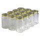 12 pots verre 500 g (370 ml) avec couvercles TO 63