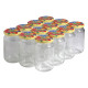 12 pots verre 500 g (370 ml) avec couvercles TO 63