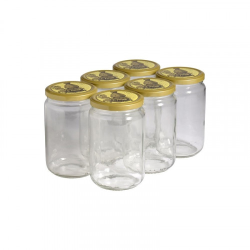 6 pots verre 1kg (750 ml) avec couvercles TO 82 6 pots verre 1kg (750 ml) avec couvercles TO 82