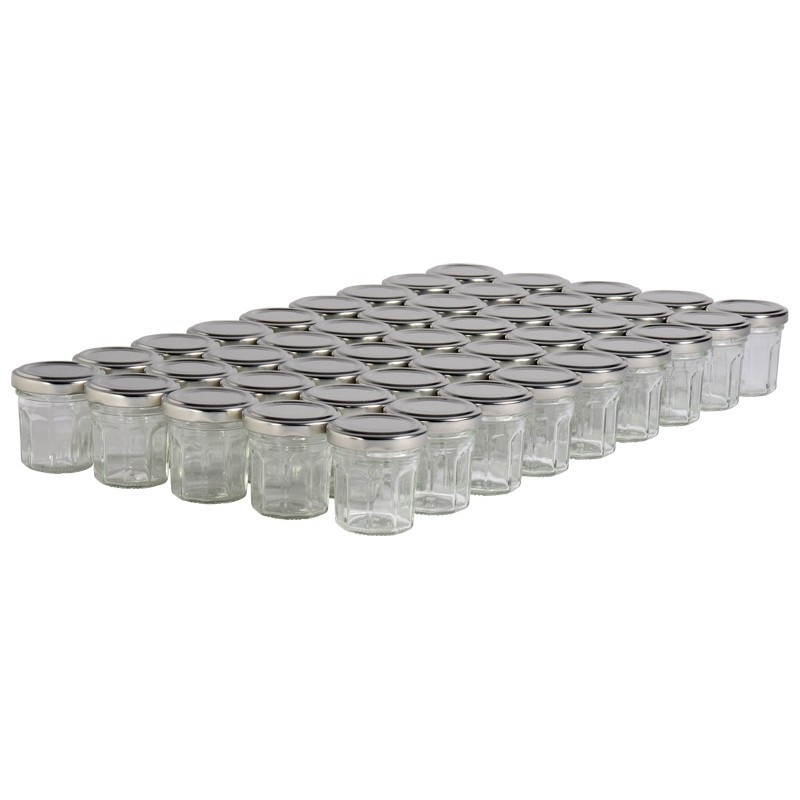 45 pots verre facettes 50 g...