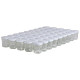 45 pots verre facettes 50 g (44 ml) avec couvercles TO 48