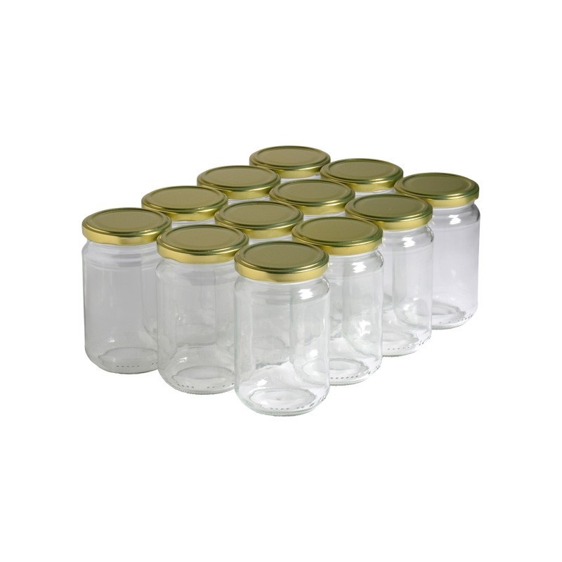 12 pots verre 400g (318 ml)...