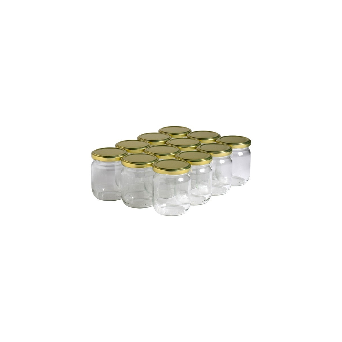 12 Pots Verre 250g 212 Ml Avec Couvercle To 63 12 Pots Verre 250g 212 Ml Avec Couvercle To 63