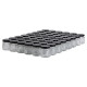 48 pots verre hexagonaux 50g (47 ml) avec couvercles TO 43