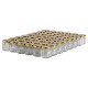 48 pots verre hexagonaux 50g (47 ml) avec couvercles TO 43