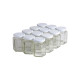 12 pots verre hexagonaux 250g (196 ml) avec couvercles TO 58