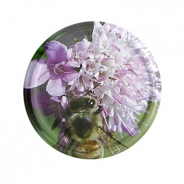 25 couvercles Twist Off Abeille / Fleurs TO 82