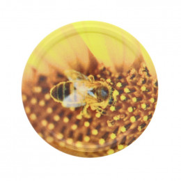 25 couvercles Twist Off Abeille / Pollen TO 82