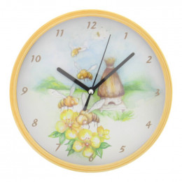 Horloge abeilles et fleurs