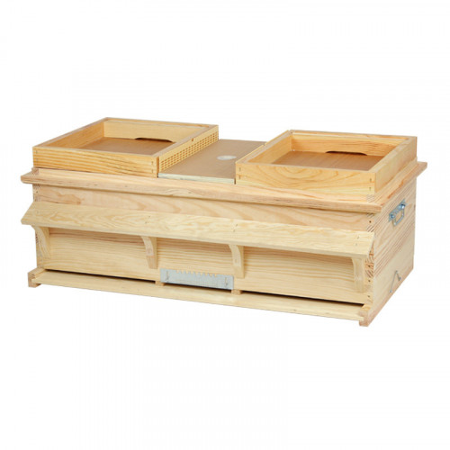 Ruche chalet d'élevage Dadant avec 3 compartiments