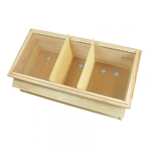 Ruche chalet d'élevage Dadant avec 3 compartiments