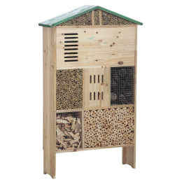 Hôtel à insectes bois 100 cm