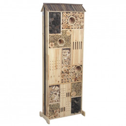 Hôtel à insectes double face bois 145 cm