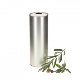 20 bidons metal argent pour huile d'olive 1L
