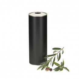 20 bidons metal noir pour huile d'olive 75cl