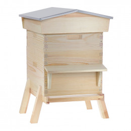 Ruche de montagne Dadant 12 cadres avec fond Happykeeper
