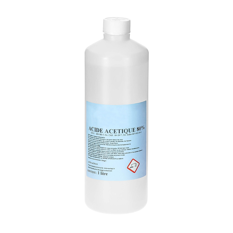 Acide acétique 80 % 1 litre