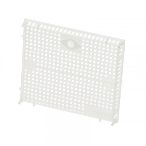 Cage d'introduction sur un cadre de couvain naissant