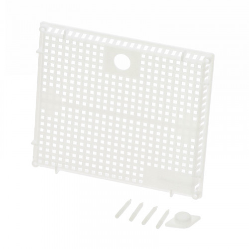 Cage d'introduction sur un cadre de couvain naissant