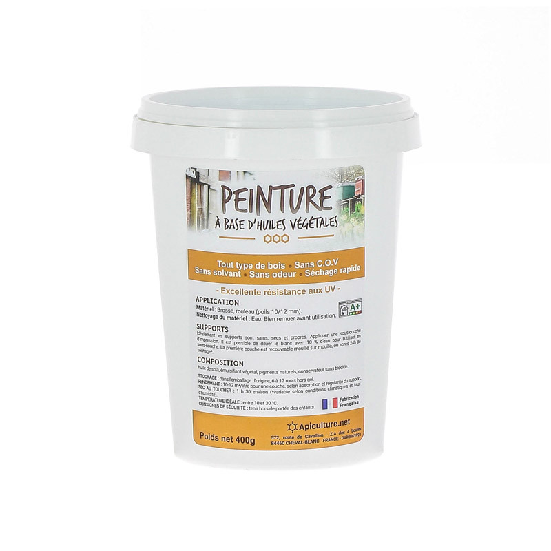 Peinture végétale blanche 400g