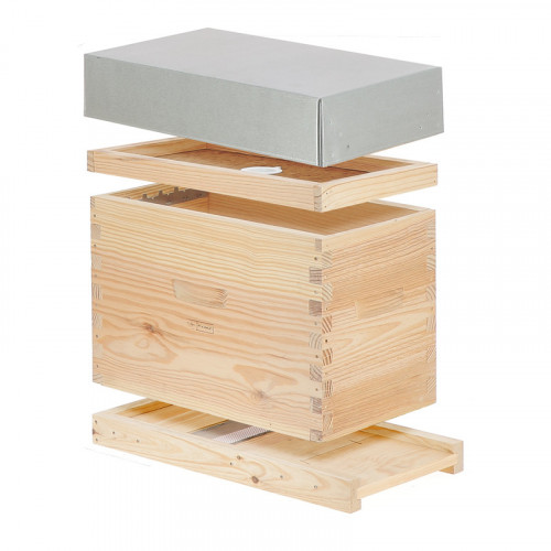 Ruchette à tenons Dadant 6 cadres + Fond aéré