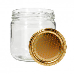 6 pots verre bas 500g (390 ml) avec couvercle TO 82