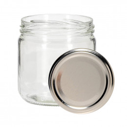 6 pots verre bas 500g (390 ml) avec couvercle TO 82