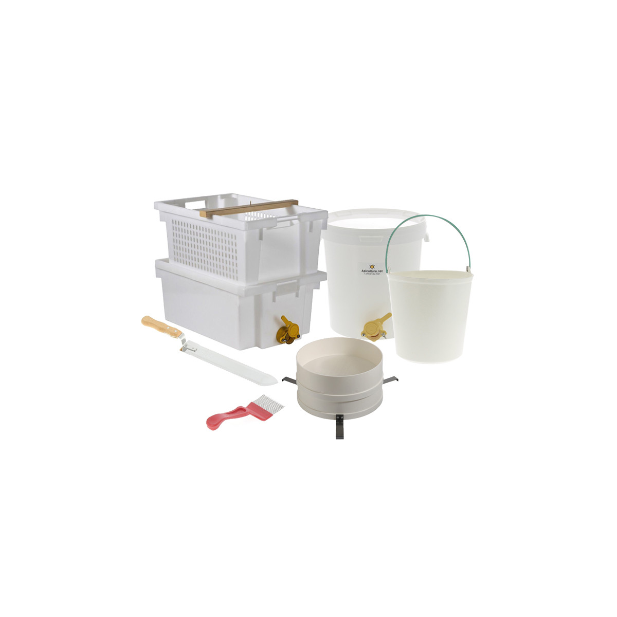 KIT MIELLERIE PREMIUM MANUEL OU MOTORISÉ KIT10 : SHOP APICULTURE