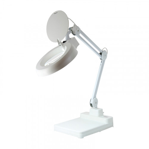 FYSIC - Lampe loupe LED de table, grossissement 2,25x, blanc FL