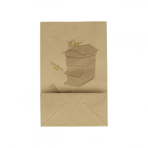 25 sacs bretelles kraft ruche H41x26x14cm