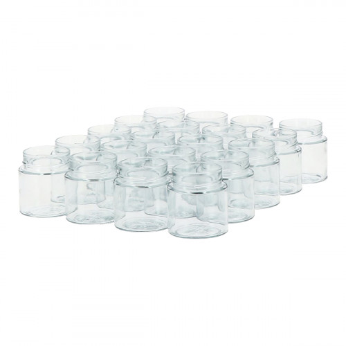 12 pot verre jupe haute 500g Couvercle TO70