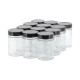 12 pots verre 500g (370ml) Modernes avec couvercles Deep