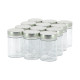 12 pots verre 500g (370ml) Modernes avec couvercles Deep