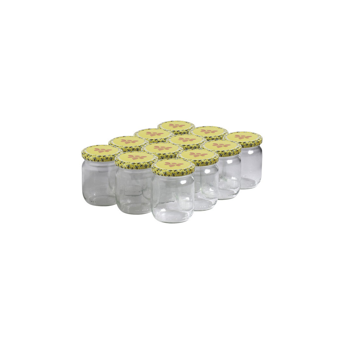 12 pots verre 250 g - Achat/Vente