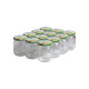 12 pots verre 250 g (212 ml) avec couvercles TO 63