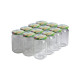 12 pots verre 400g (318 ml) avec couvercles TO 63