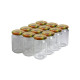 12 pots verre 400g (318 ml) avec couvercles TO 63