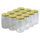 12 pots verre 500 g (370 ml) avec couvercles TO 63