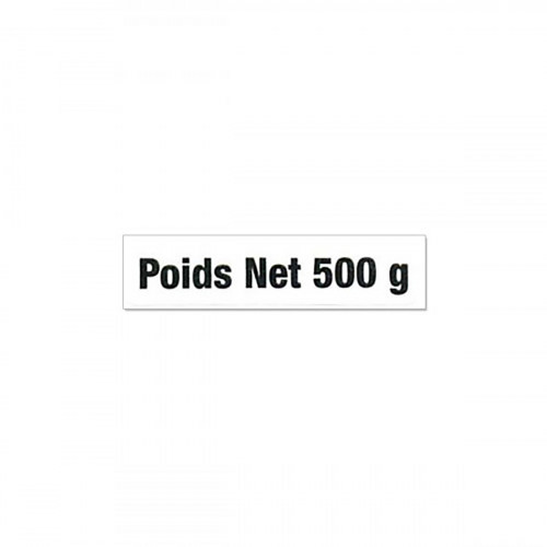 1000 étiquettes Poids net