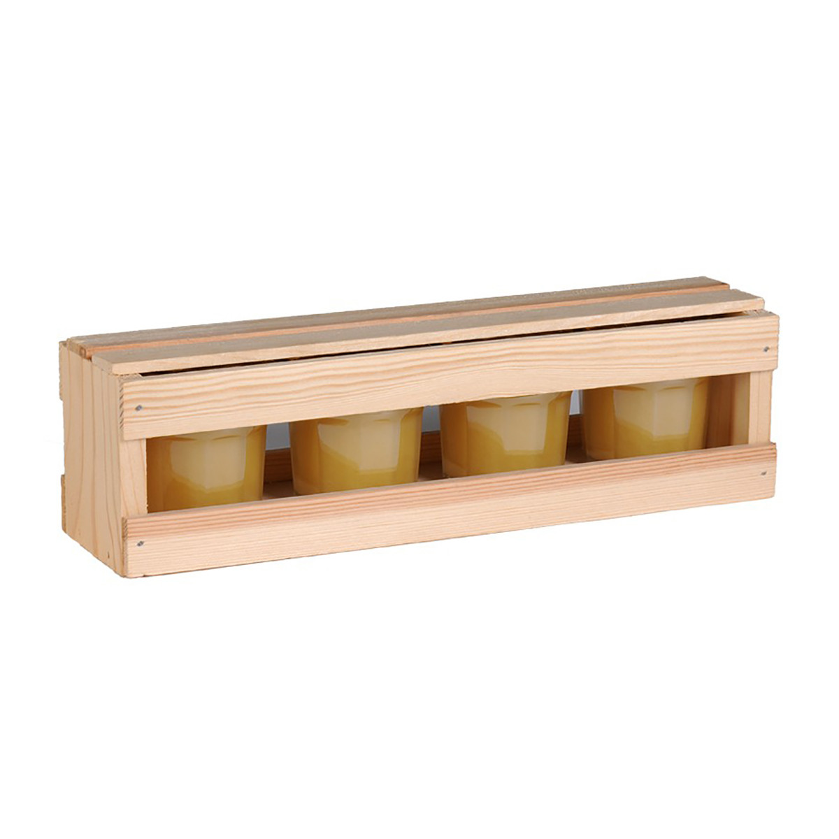 Coffret bois pour 4 pots de...