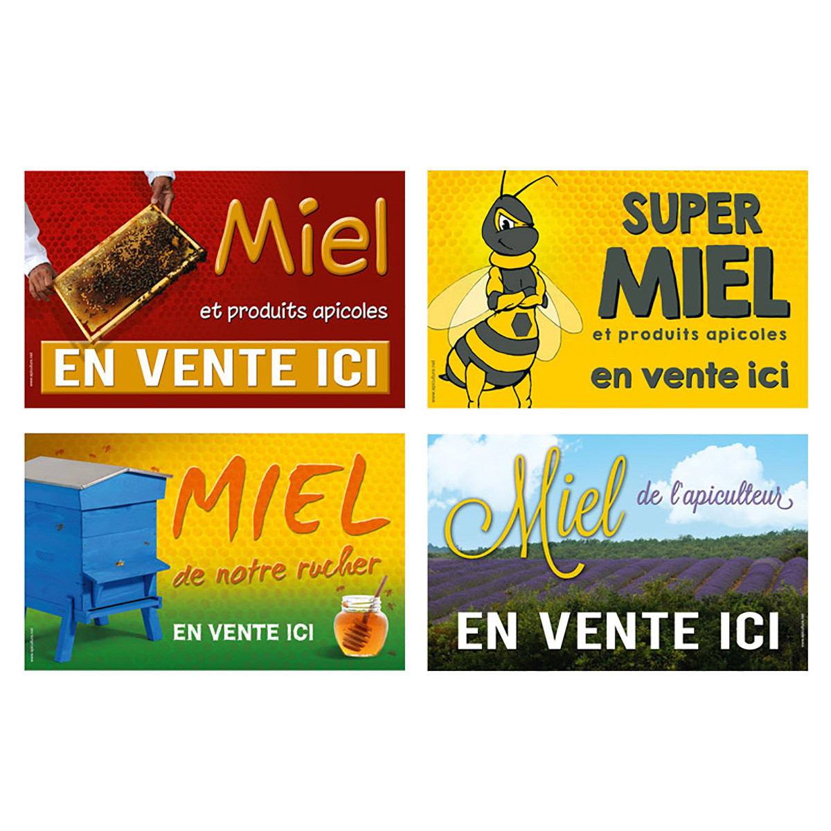 Lot de 4 Panneaux