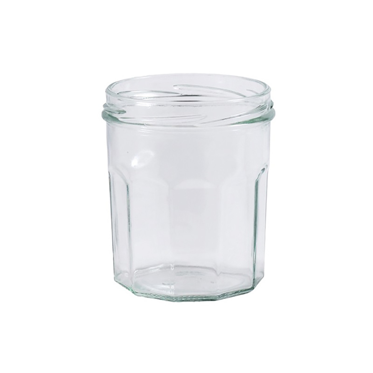 12 pots verre facettes 400g...