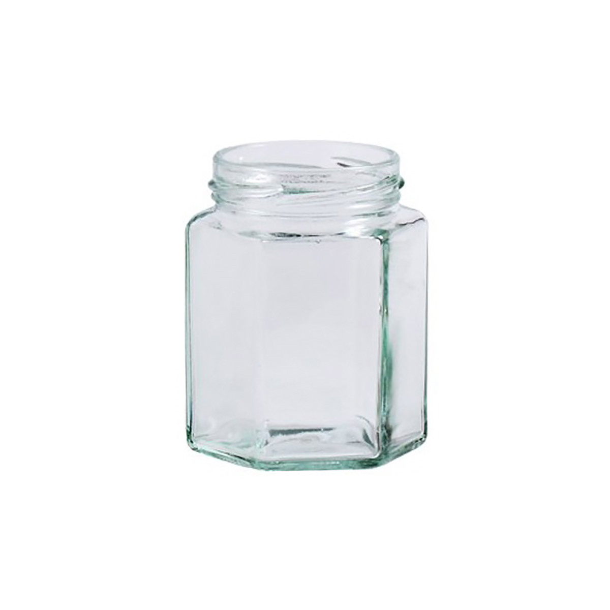 20 pots verre hexagonaux...