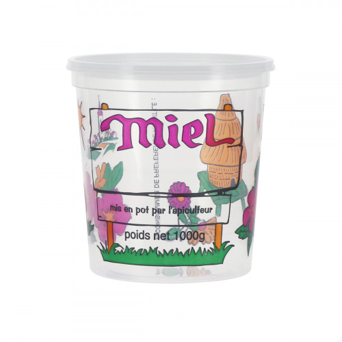 25 pots Nicot Miel 4 couleurs 1kg (PEP)