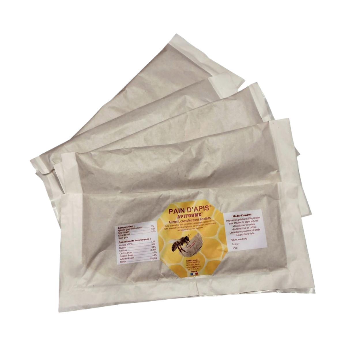 6 galettes PAIN D'APIS 500g...