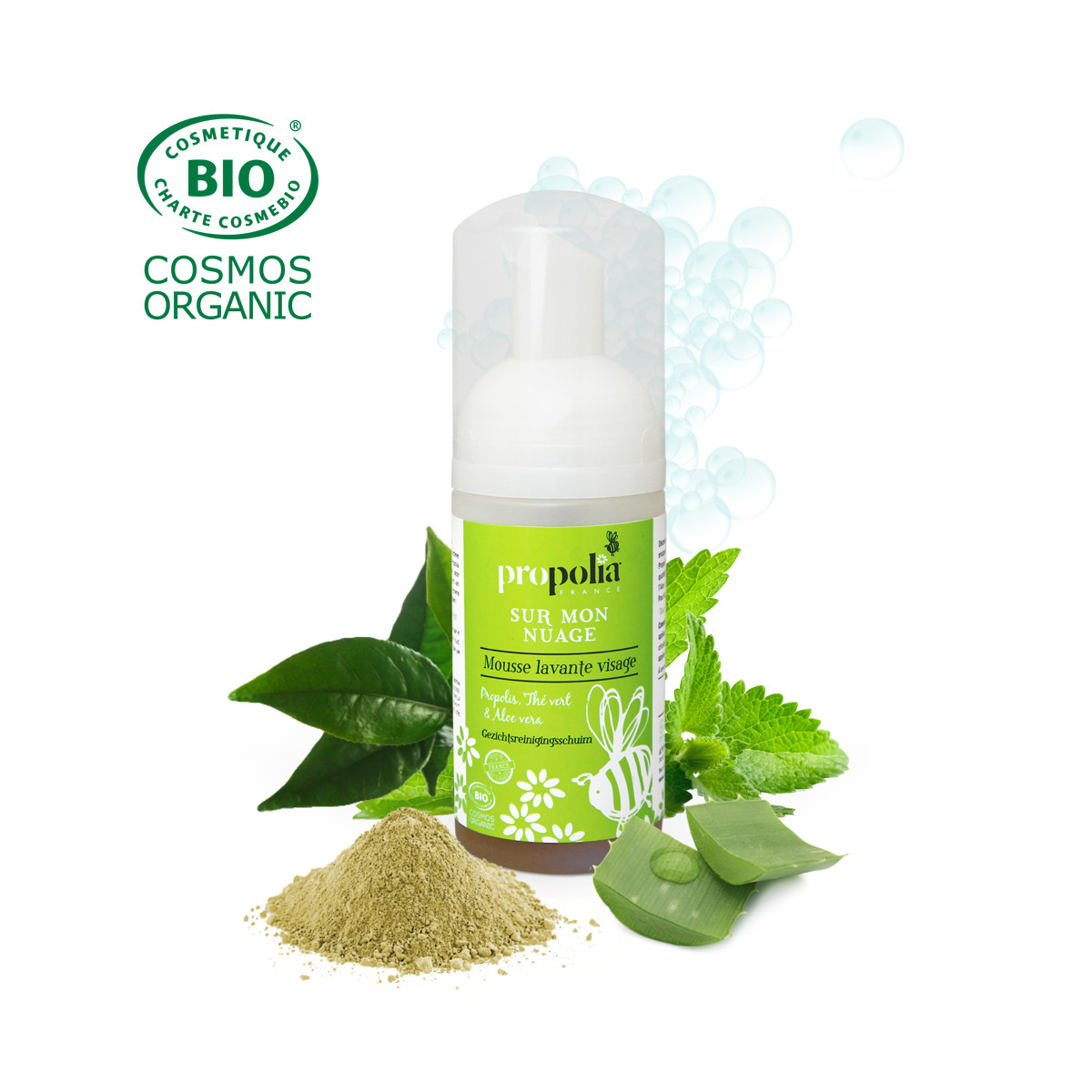 Mousse lavante visage Bio